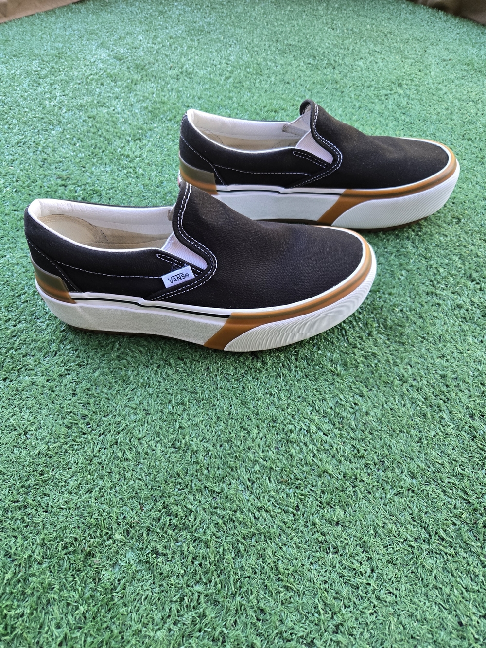 Vans Slip-On Stacked sneakers, featuring an exaggerated platform sole